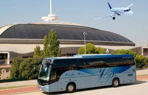 viajar del aeropuerto en autobus desde el aeropuerto al hotel